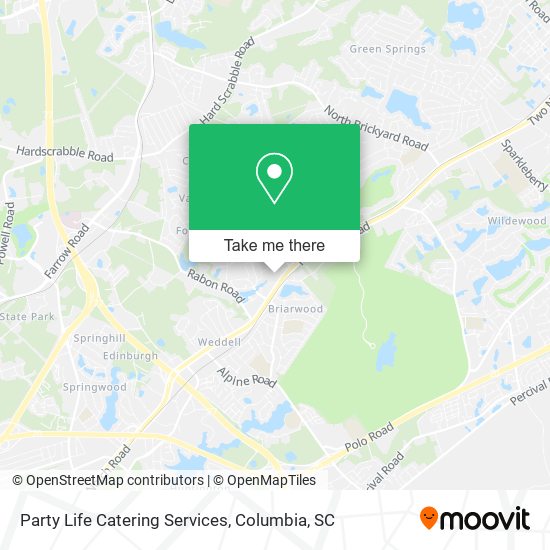 Party Life Catering Services map