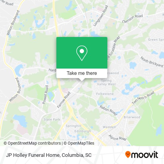 Mapa de JP Holley Funeral Home