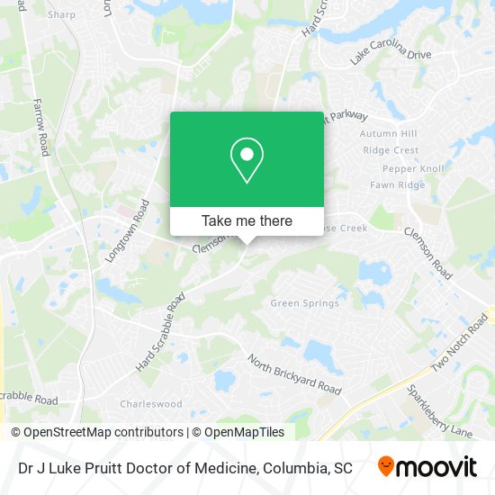 Dr J Luke Pruitt Doctor of Medicine map