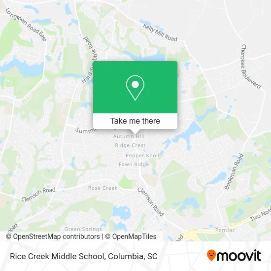 Rice Creek Middle School map