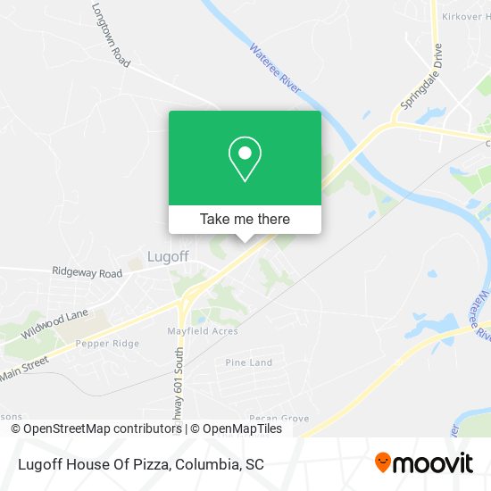 Lugoff House Of Pizza map