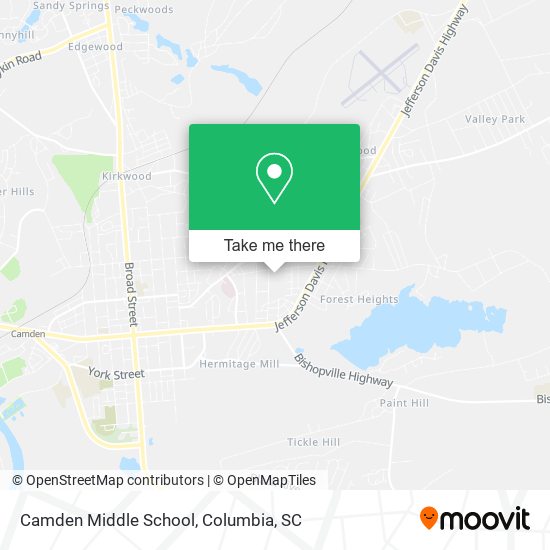 Camden Middle School map