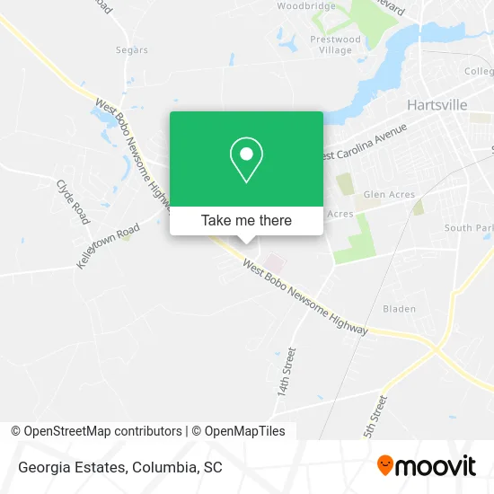 Georgia Estates map