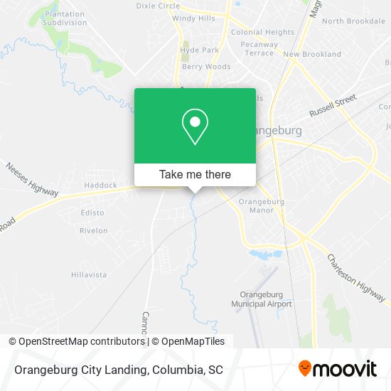Orangeburg City Landing map