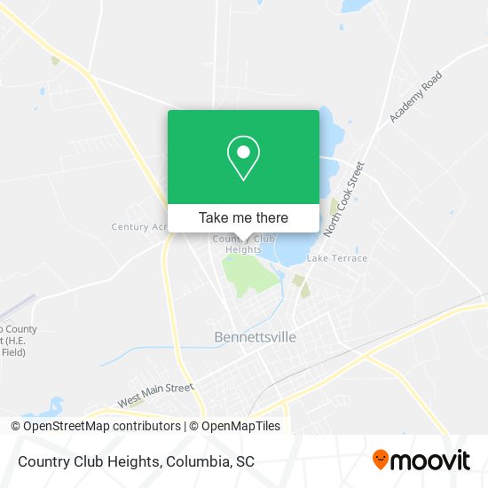 Country Club Heights map