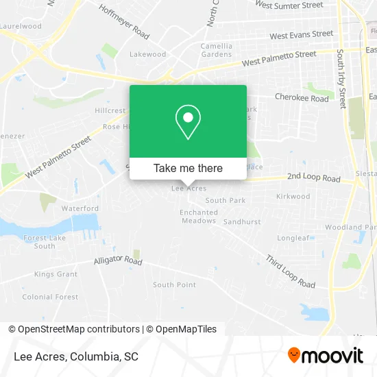 Lee Acres map
