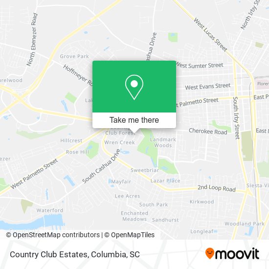 Country Club Estates map
