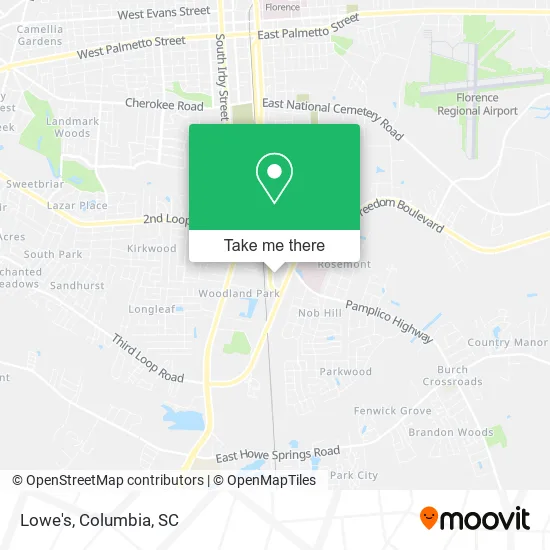 Lowe's map