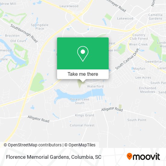 Florence Memorial Gardens map