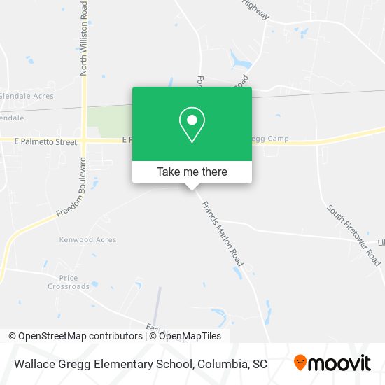 Wallace Gregg Elementary School map