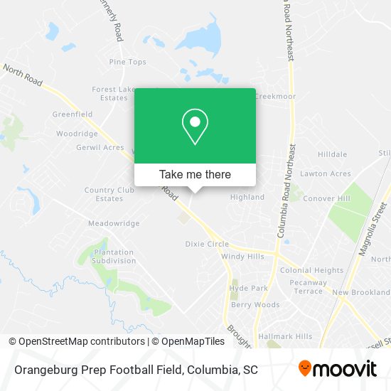 Mapa de Orangeburg Prep Football Field