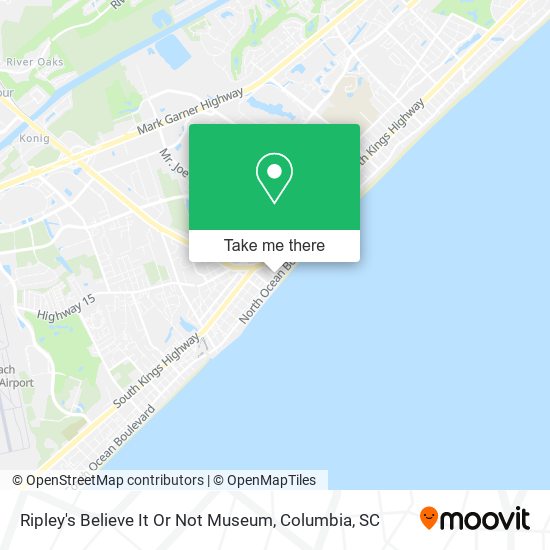 Ripley's Believe It Or Not Museum map