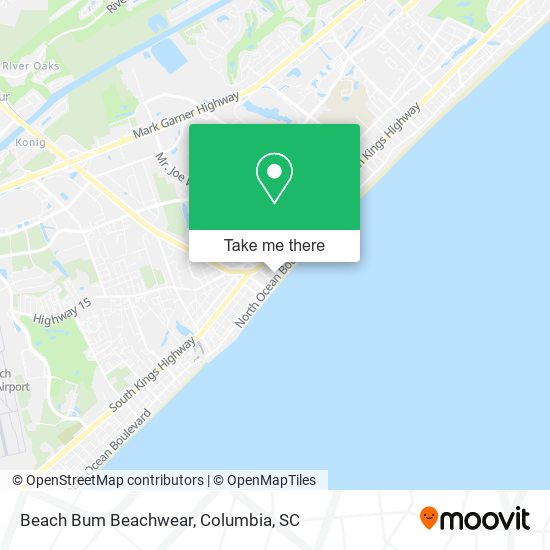 Beach Bum Beachwear map