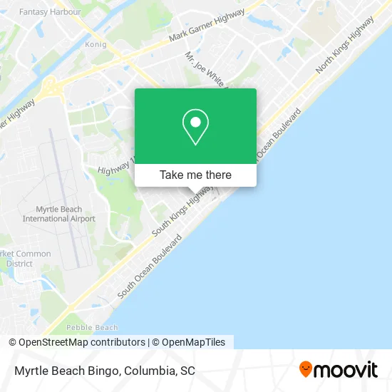 Myrtle Beach Bingo map