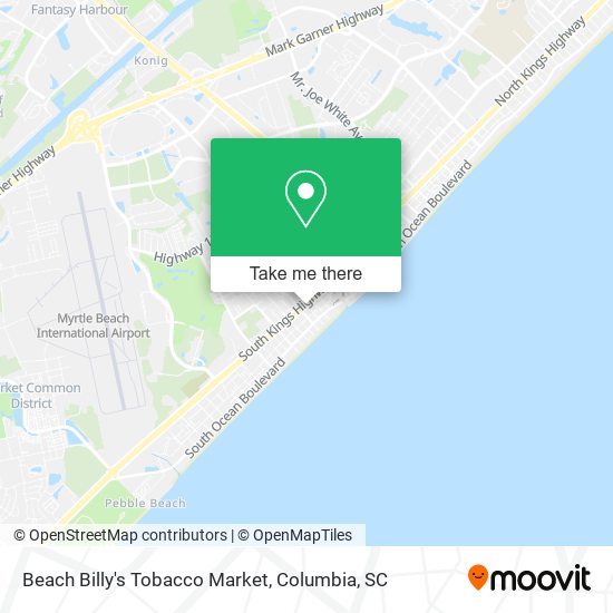 Beach Billy's Tobacco Market map