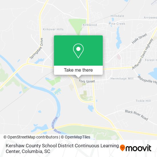 Kershaw County School District Continuous Learning Center map