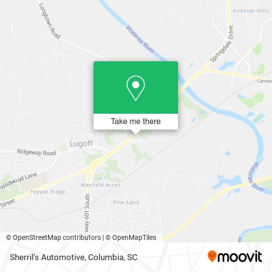 Sherril's Automotive map