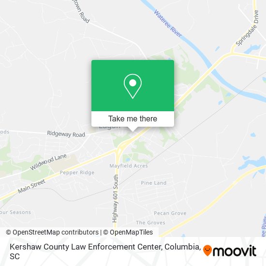 Kershaw County Law Enforcement Center map