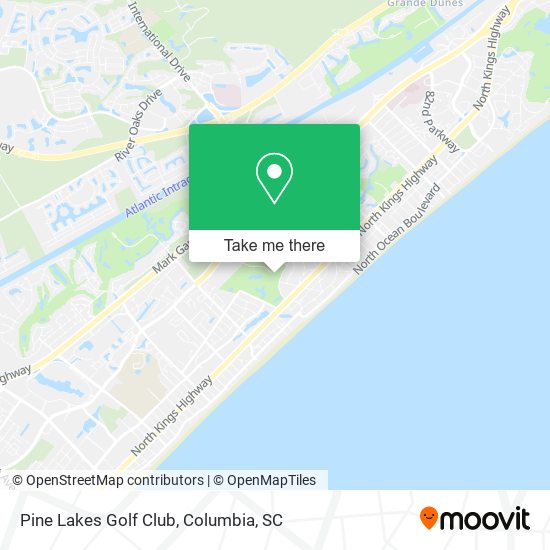 Pine Lakes Golf Club map