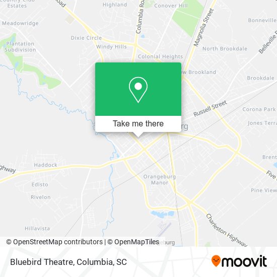 Mapa de Bluebird Theatre