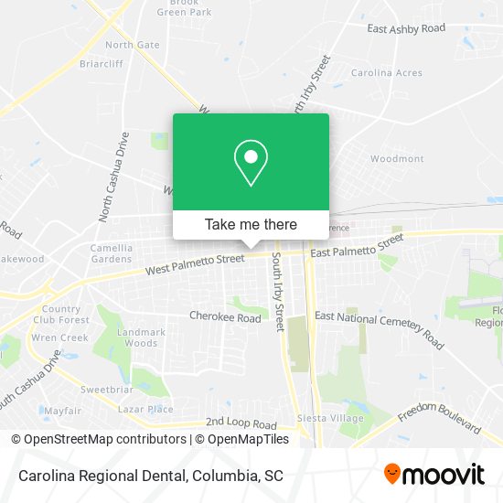 Carolina Regional Dental map