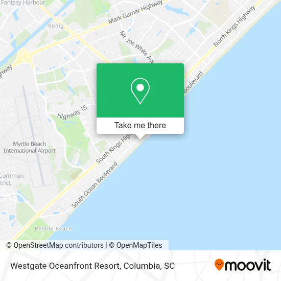 Westgate Oceanfront Resort map