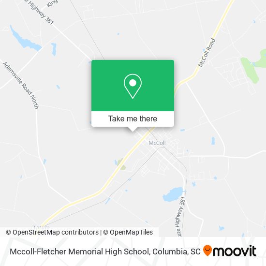 Mccoll-Fletcher Memorial High School map