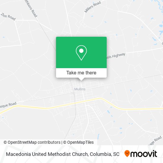 Mapa de Macedonia United Methodist Church