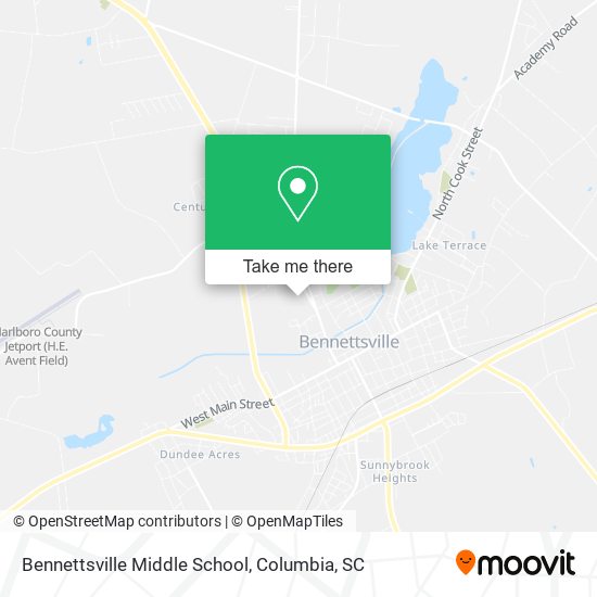 Bennettsville Middle School map