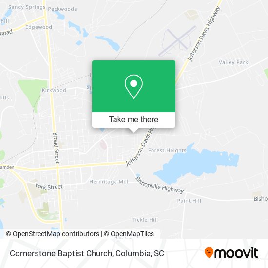 Mapa de Cornerstone Baptist Church