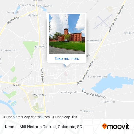 Kendall Mill Historic District map