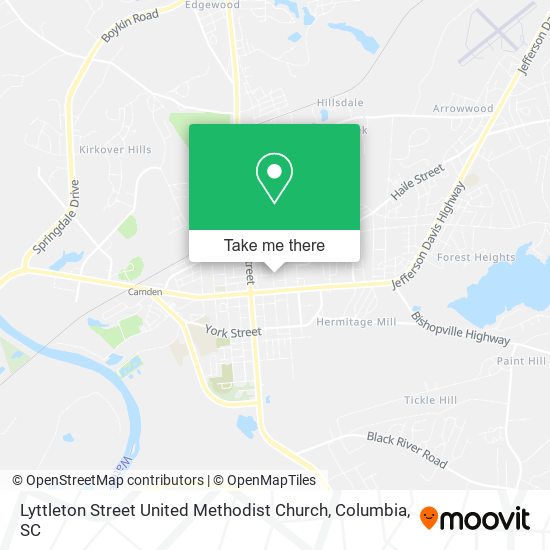 Mapa de Lyttleton Street United Methodist Church