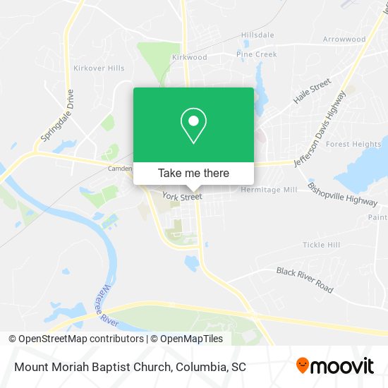 Mapa de Mount Moriah Baptist Church