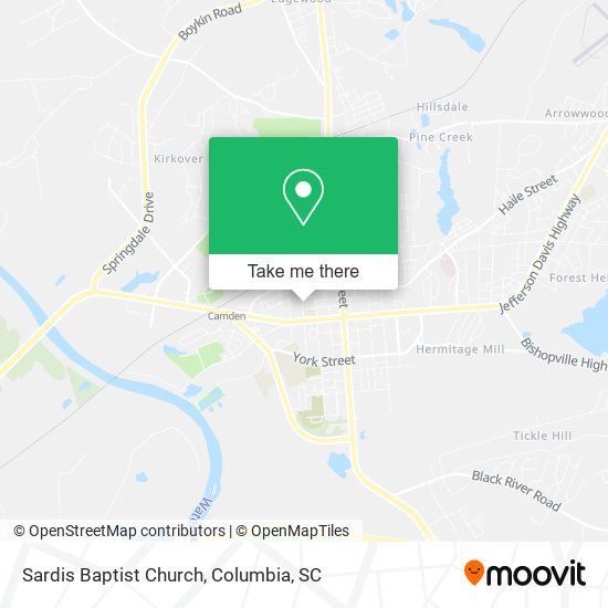 Mapa de Sardis Baptist Church