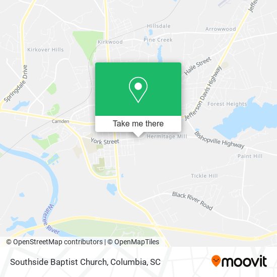 Southside Baptist Church map