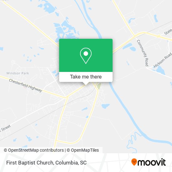 First Baptist Church map