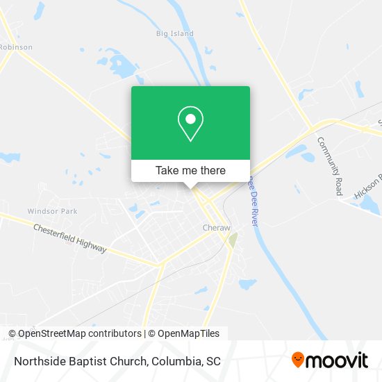 Northside Baptist Church map