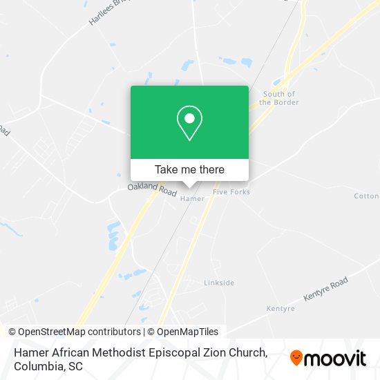 Mapa de Hamer African Methodist Episcopal Zion Church
