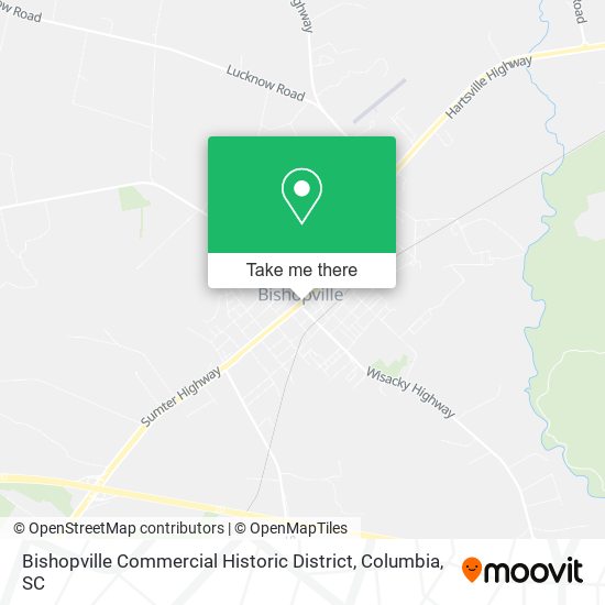 Bishopville Commercial Historic District map