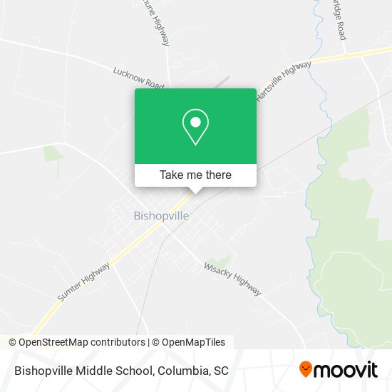 Bishopville Middle School map