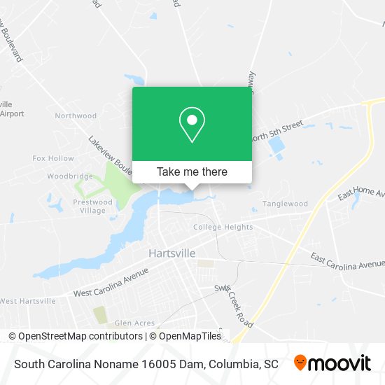 South Carolina Noname 16005 Dam map