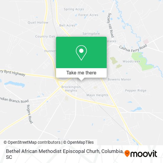 Mapa de Bethel African Methodist Episcopal Churh