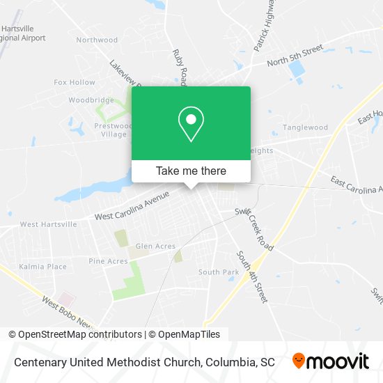 Mapa de Centenary United Methodist Church
