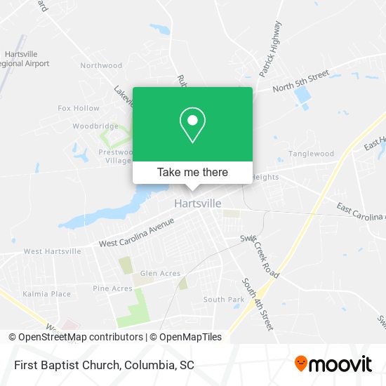 First Baptist Church map