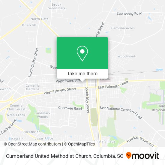 Mapa de Cumberland United Methodist Church