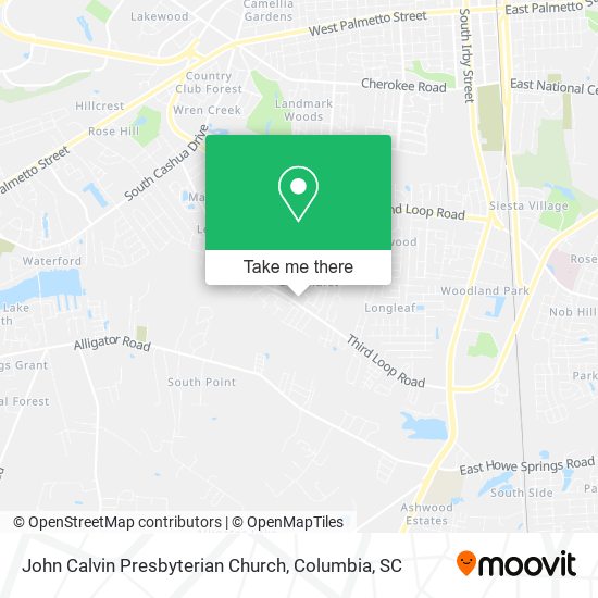 John Calvin Presbyterian Church map