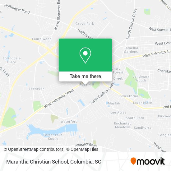 Marantha Christian School map