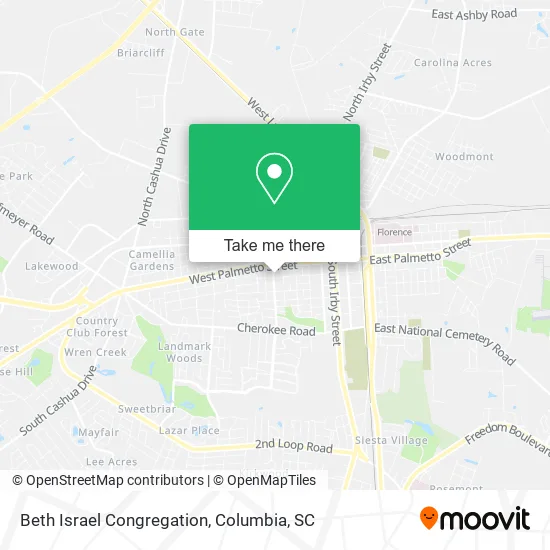 Beth Israel Congregation map