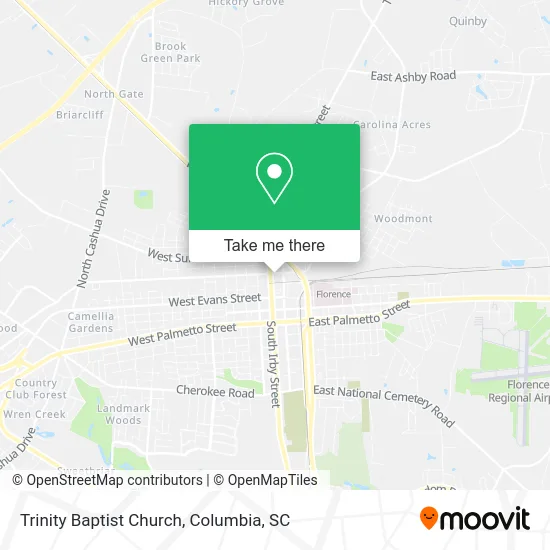 Trinity Baptist Church map