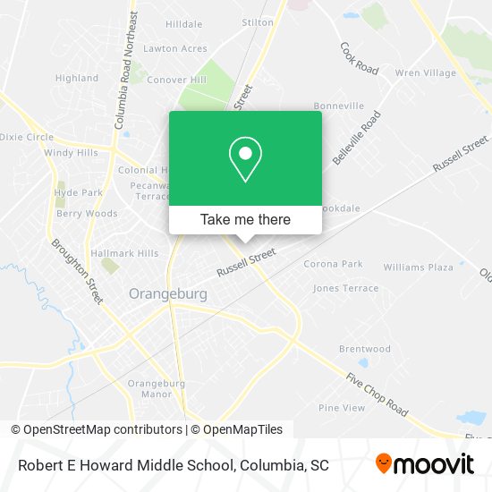 Robert E Howard Middle School map